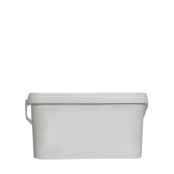 Eimer weiß 5,6 l mit Deckel rechteckig