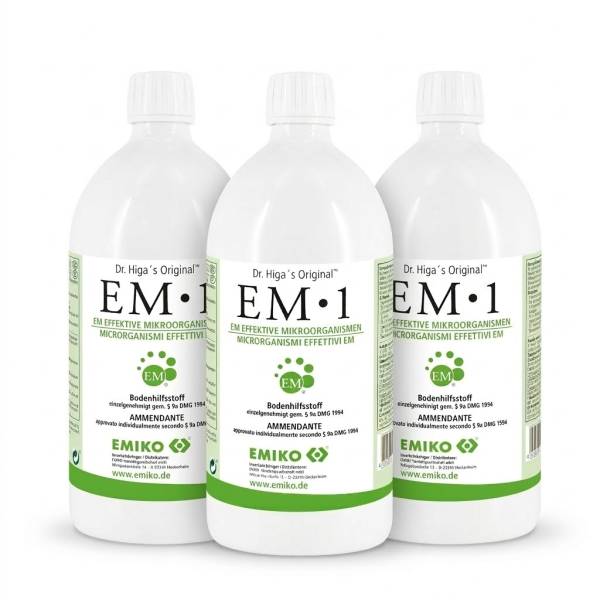EM1 - Effektive Mikroorganismen Set 3 x 1,0 Liter