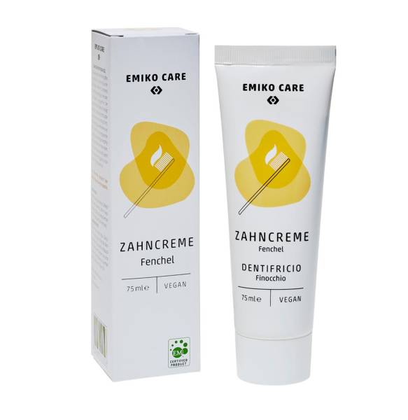 EMIKO Care Zahncreme Fenchel, 75 ml Tube