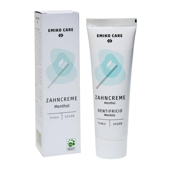 EMIKO Care Zahncreme Menthol, 75 ml Tube